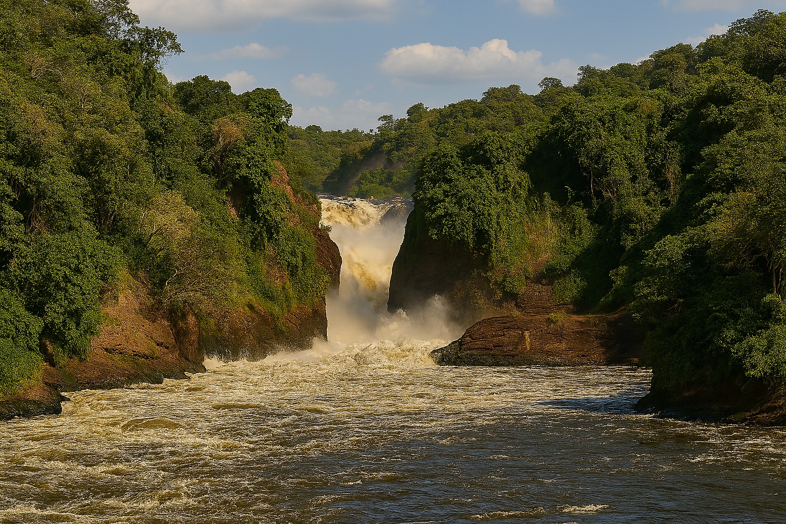 Murchison Falls on the Nile River, Uganda